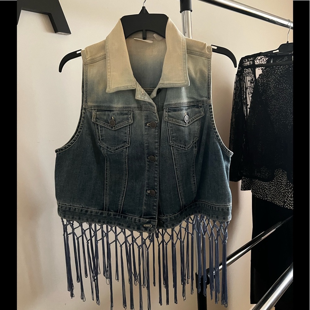 Chico Retro Denim Vest Light blue